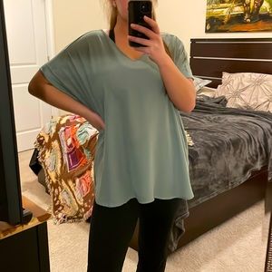 Olive Green Flowy Blouse🌿